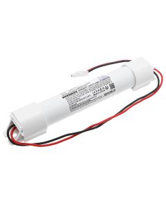 Batteri for nødbelysning 3,6 V 4500 mAh Ni-MH