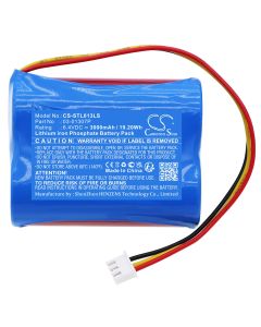 Stanilite 6,4 V 3000 mAh LiFePO4-batteri for nødbelysning