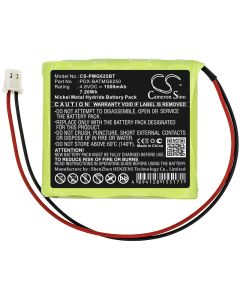 Batteri for Paradox-alarm 4,8 V 1500 mAh Ni-MH
