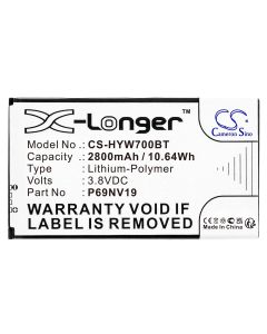 Batteri for ADT-alarm 3,8 V 2800 mAh Li-Po