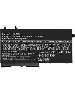 Batteri for Dell 45.60Wh 11.4V 4000mAh