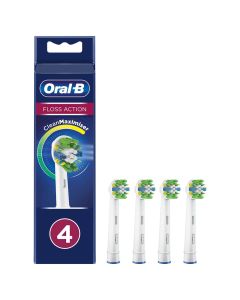 Oral-B FlossAction tannbørstehoder 4 stk - Hvit