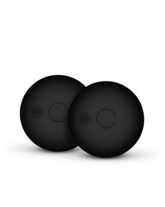 Housegard Luma trådløs røykvarsler inkl. 10 års batteri - Svart - 2 pk.