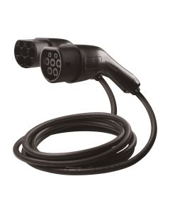 Type 2 ladekabel for elbiler - 11 kW - 5 m - svart - inkl. veske