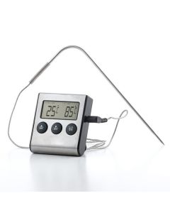 Steketermometer 0-250 °C - digitalt display og timer