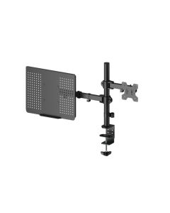 Skjermfeste 17-27" - bøyelig arm med holder for bærbar PC