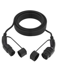 Type 2 Ladekabel til elbil - 22kW 10m, incl. Taske, sort