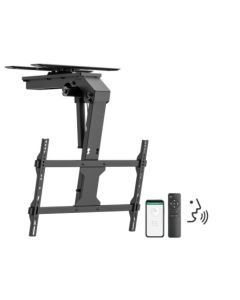 Motorisert og sammenleggbart SMART TV-takfeste m/ app & remote, 37"- 75"