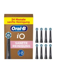 Oral-b IO Ultimate Clean tannbørstehoder 8 stk (svart)