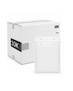 100 luftboblekonvolutter 220x265 mm - Hvit