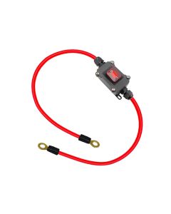 Mekanisk DC-bryter 5-24V - Inline, IP67 vanntett - 30 cm.