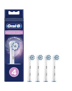 Oral-b Sensitive Clean Tannbørstehoder 4 stk - Hvit