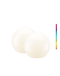 Goobay LED solcelle hagekulebelysning RGBW, Ø20 cm - 2 stk.