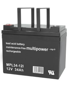 Multipower MPL34-12I blybatteri med lang levetid 12V - 34Ah