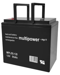 Multipower MPL55-12I blybatteri med lang levetid 12V - 55Ah
