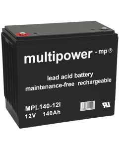 Multipower MPL140-12I blybatteri med lang levetid 12V - 140Ah