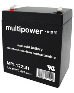 Multipower MPL1225H høyhastighets blybatteri 12V - 5Ah