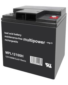 Multipower MPL12100H høyhastighets blybatteri 12V - 28Ah