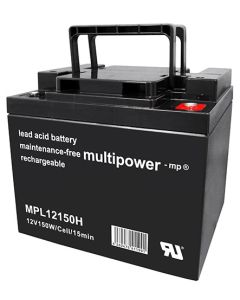 Multipower MPL12150H høyhastighets blybatteri 12V - 40Ah