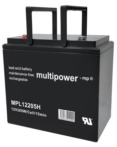 Multipower MPL12205H høyhastighets blybatteri 12V - 55Ah