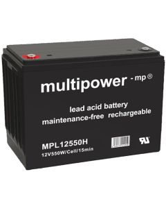 Multipower MPL12550H høyhastighets blybatteri 12V - 140Ah