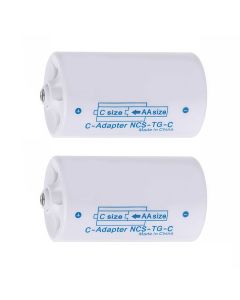 AA-batteri til batteriadapter for C-størrelse – 2 stk.