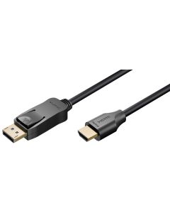Goobay DisplayPort til HDMI-kabel, 8K/60 Hz – 2 m