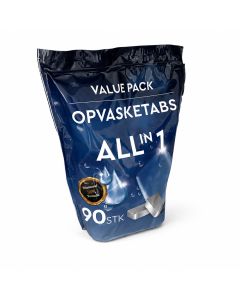 All-in-1 oppvasktabletter – 90 stk.