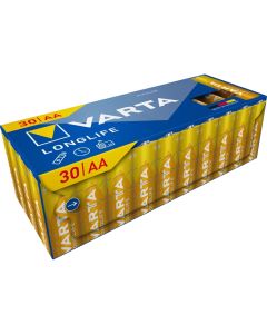 Varta Longlife AA/LR06 alkaliske batterier – 30 stk.