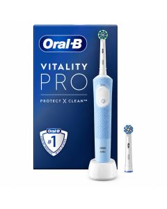 Oral-B Vitality Pro elektrisk tannbørste med ekstra børstehode – Light Blue