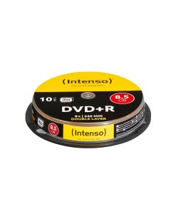 Intenso® DVD+R 8,5 GB, 8x hastighet, dobbeltlag – 10 stk. på spindel