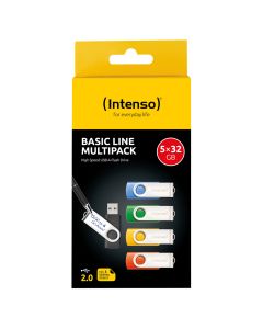 Intenso® 5x32 GB USB-minnepinner – flerpakke