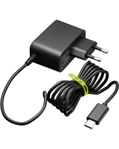 Goobay GaN-strømforsyning til Raspberry Pi 5, 27 W – svart