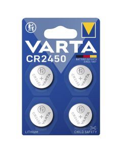 Varta CR2450 knappcellebatteri (4 stk.)