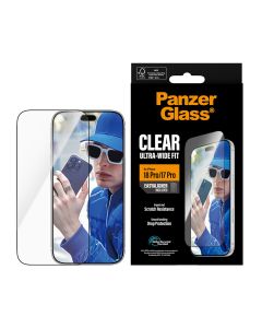 PanzerGlass® Skjermbeskyttelse Apple iPhone 17 | 18 Pro | Ultra-Wide Fit