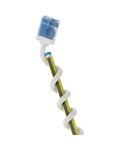 Goobay CAT 6A patchkabel, slank og svært fleksibel, U/UTP, hvit – 5 m