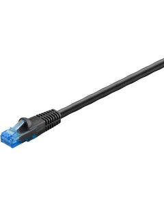 Goobay CAT 6A utendørs patchkabel U/UTP, svart – 50 m