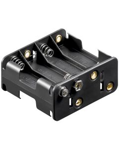 Batteriholder til 8 x AA / R06 (Dobbelt) - Seriekoblet