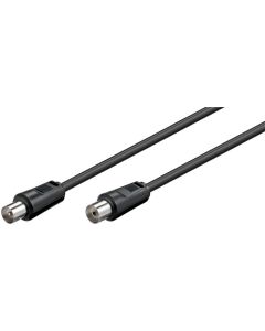 Antennekabel, sort, 0,5m