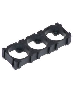 Batteriholder for 3 x 18650 Sort