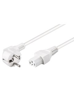 Strømforsyning ledning, 2 m, hvit