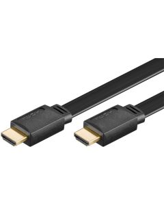 HDMI -> HDMI Highspeed med Ethernet Flat (5,0m)