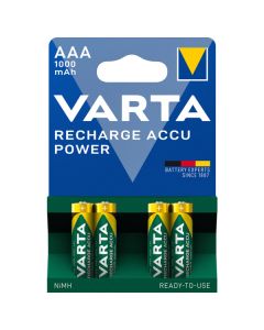 VARTA AAA / R03 / Micro Oppladbare batterier (4 stk.) 1000 mAh