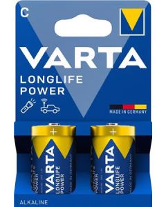 VARTA LONGLIFE POWER C / LR14 BATTERIER (2 stk.)