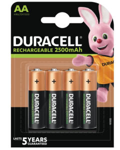 DURACELL AA / HR6 / R06 / 2500 mAh Oppladbare batterier (4 stk.)