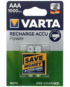 VARTA Professional AAA / R03 / Micro oppladbare batterier (2 stk.) 1000 mAh