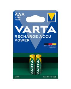 VARTA Professional AAA / R03 / Micro oppladbare batterier (2 stk.) 1000 mAh