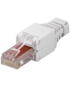 CAT 6 UTP tooless RJ45 Plug, hvit,