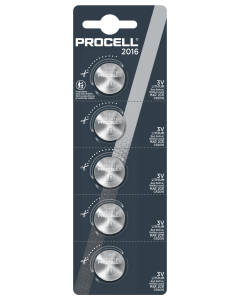 Duracell Procell CR2016 Litium knappcelle - 5 stk. Blister