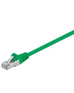 CAT 5e patchkabel, F/UTP, grønn, 0,5m